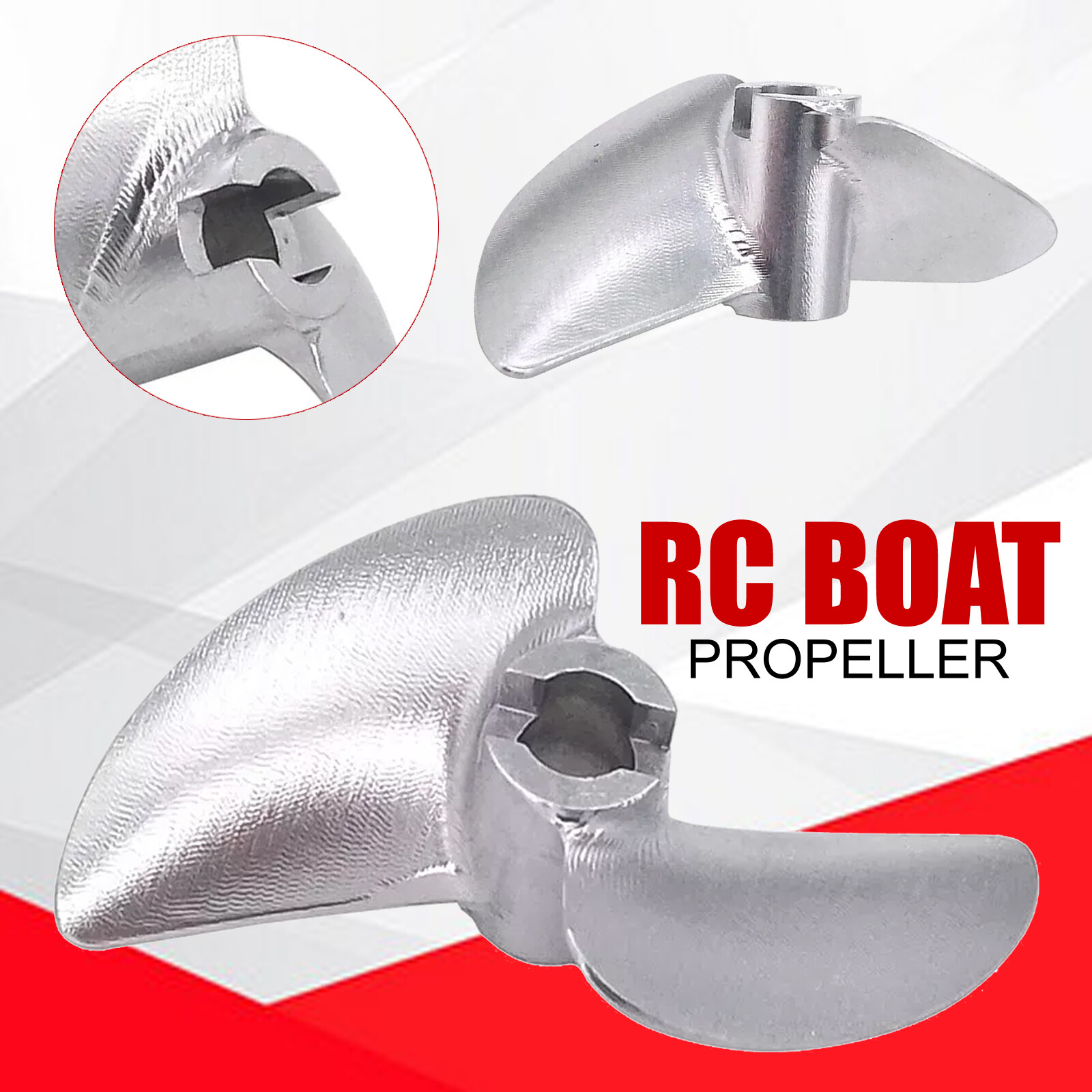 For Spartan M41 RC Boat Propeller 42mm 4.76mm 3/16″ CNC Metal P1.4 Prop