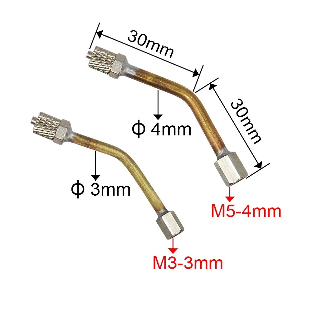 Quick Change 3mm/4mm Copper Tube For 1/14 RC Hydraulic Excavator Parts DIY