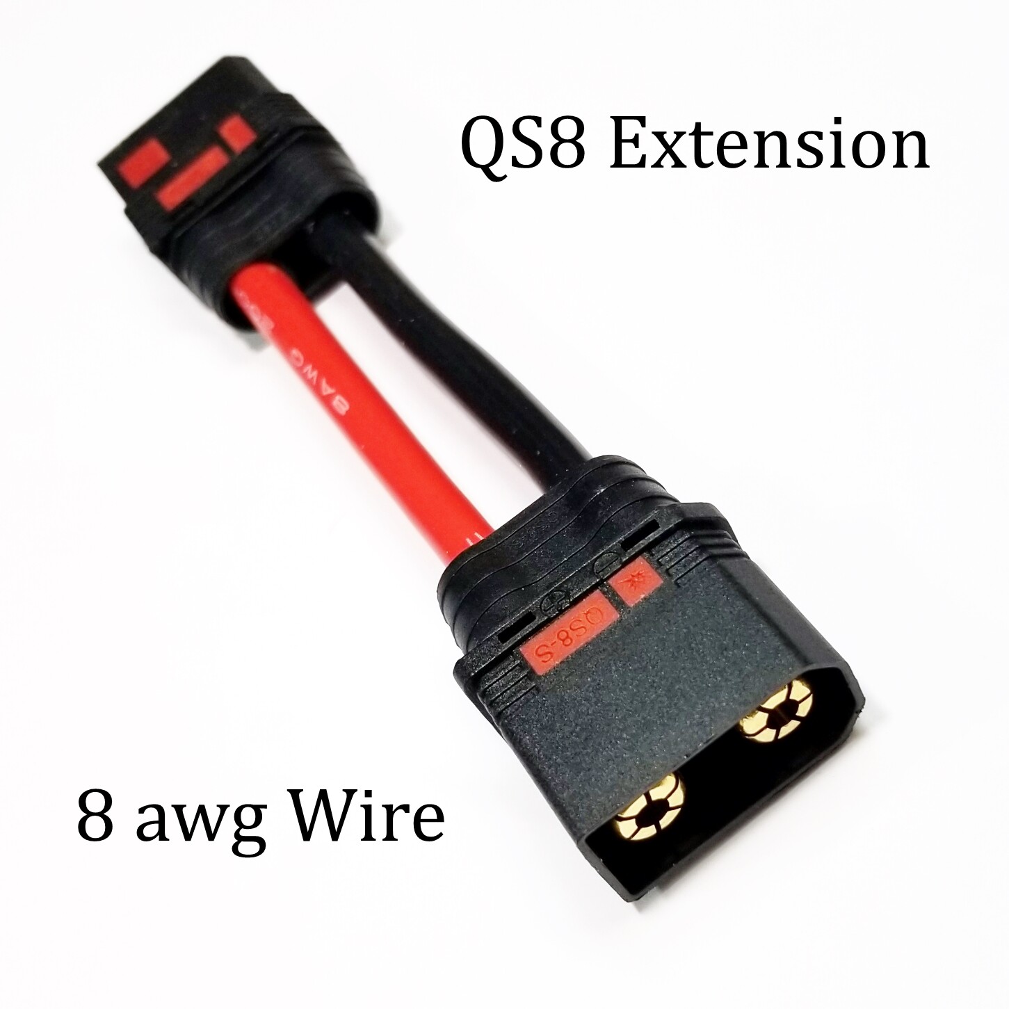 RCP-QS8 Extension Cables 8 awg Male to Female QS8 Anti Spark Choose Length