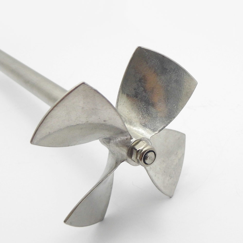 4mm Shaft 4-Blades Metal Propeller Prop 44mm 55mm 60mm for Scale RC Boat Marine