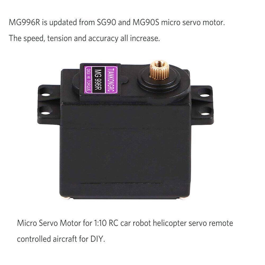 4Pack MG996R 180° Digital Torque Servo Metal Gear Motor For Futaba RC JR Racing
