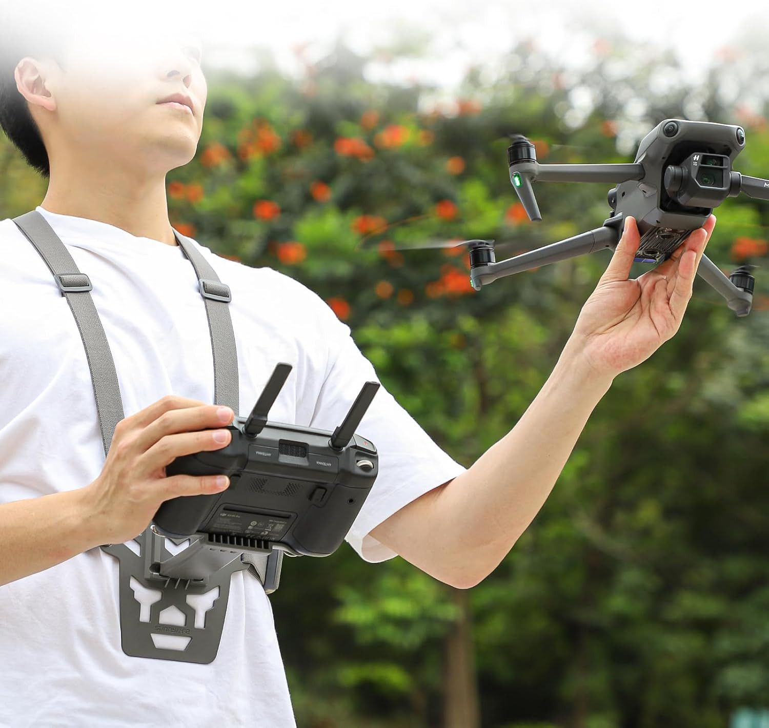 Chest Mount Stand Holder for DJI RC Pro Controller, Chest Stand Belly Support Br
