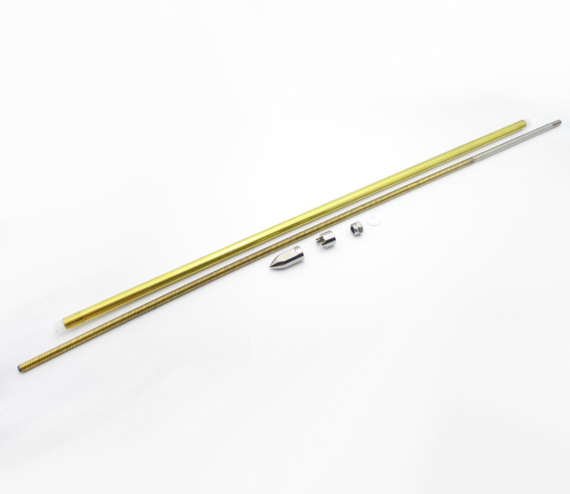 4mm Drive Shaft + Steering Rudder + Copper propeller Kit for RC Boats MONO Yacht