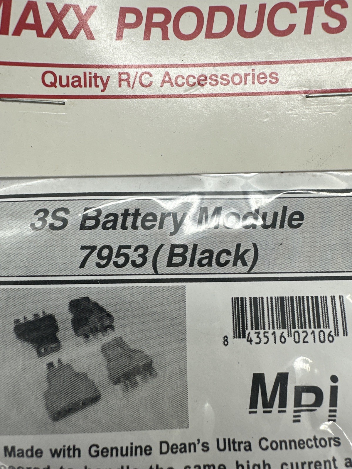 Lot Of 2 Maxx Products Mpi 7953, 3S Battery Module, Black, RC R/C Plane Airplane