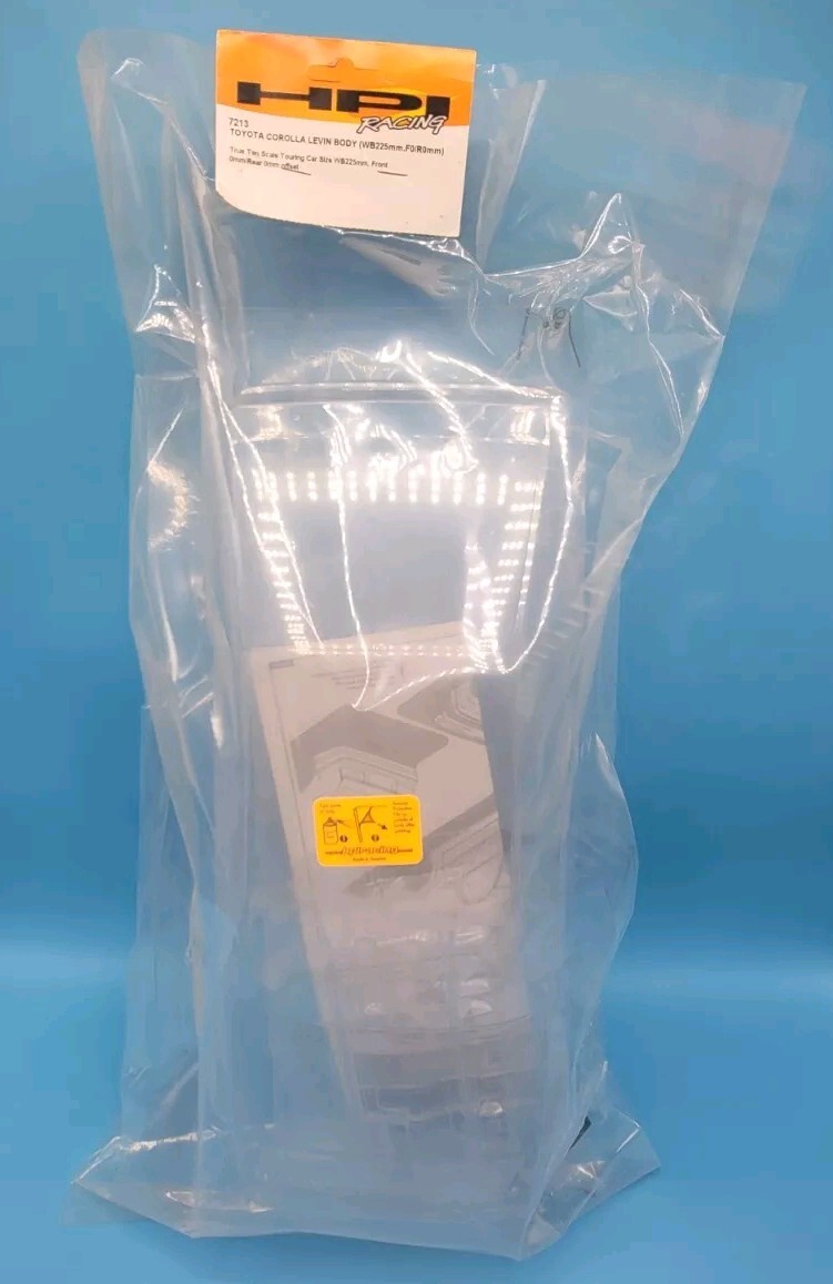 HPI Toyota Corolla Levin AE86 Body True Ten Cup Racer 7213 RC Part RS4 Mini
