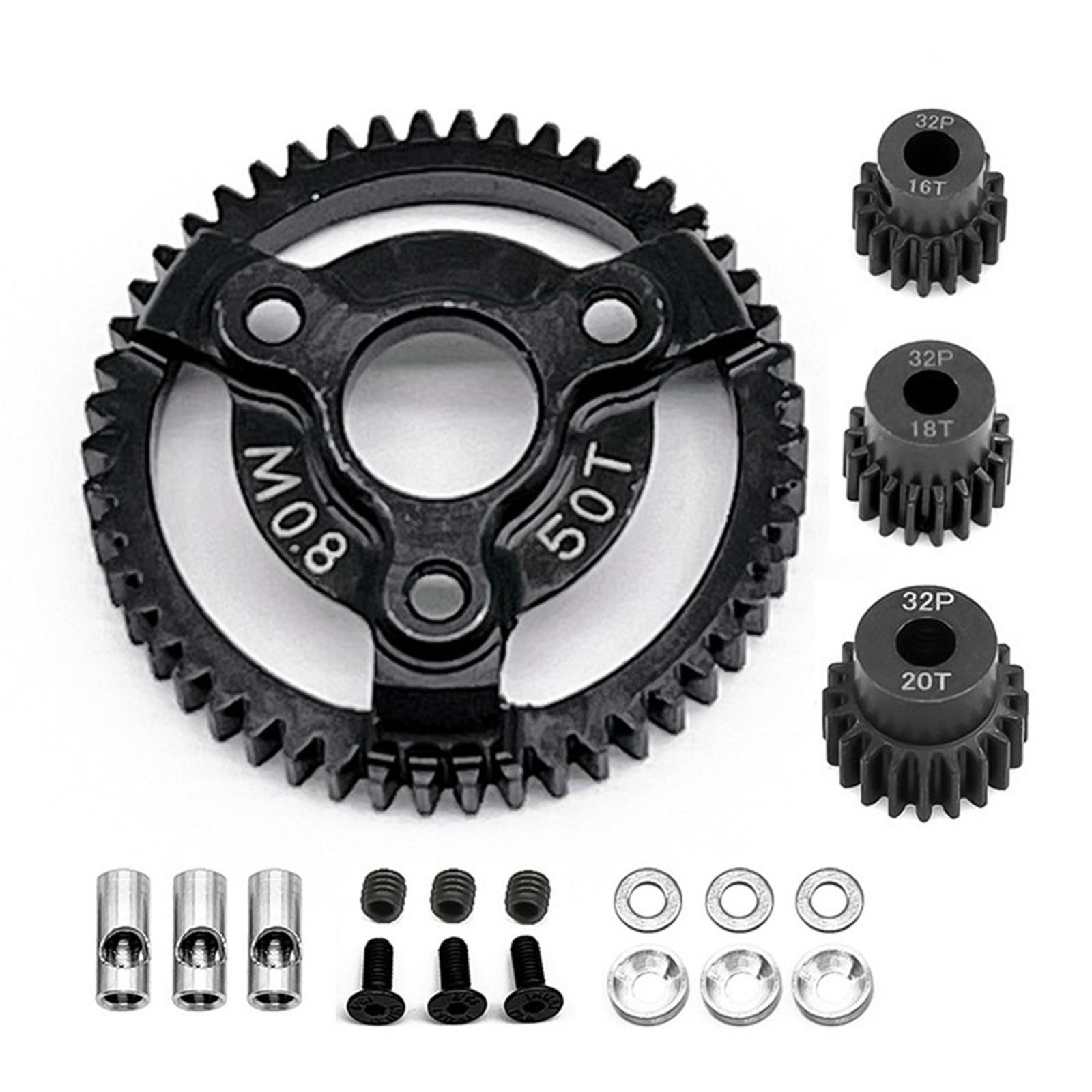0.8M 32P Spur Gear 50T 52T 56T 60T For Traxxas Slash 2WD VXL XL-5 Bandit 1/10