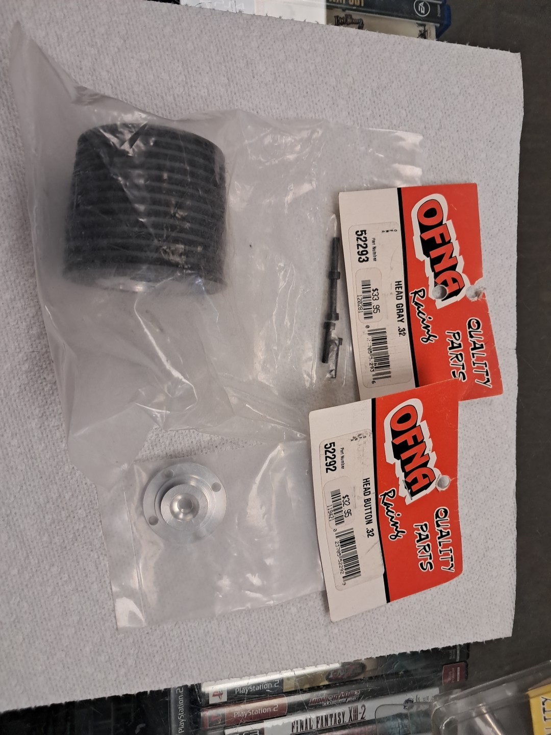Ofna Head Grey .32 52293 And Head Button .32 52292 Part Lot