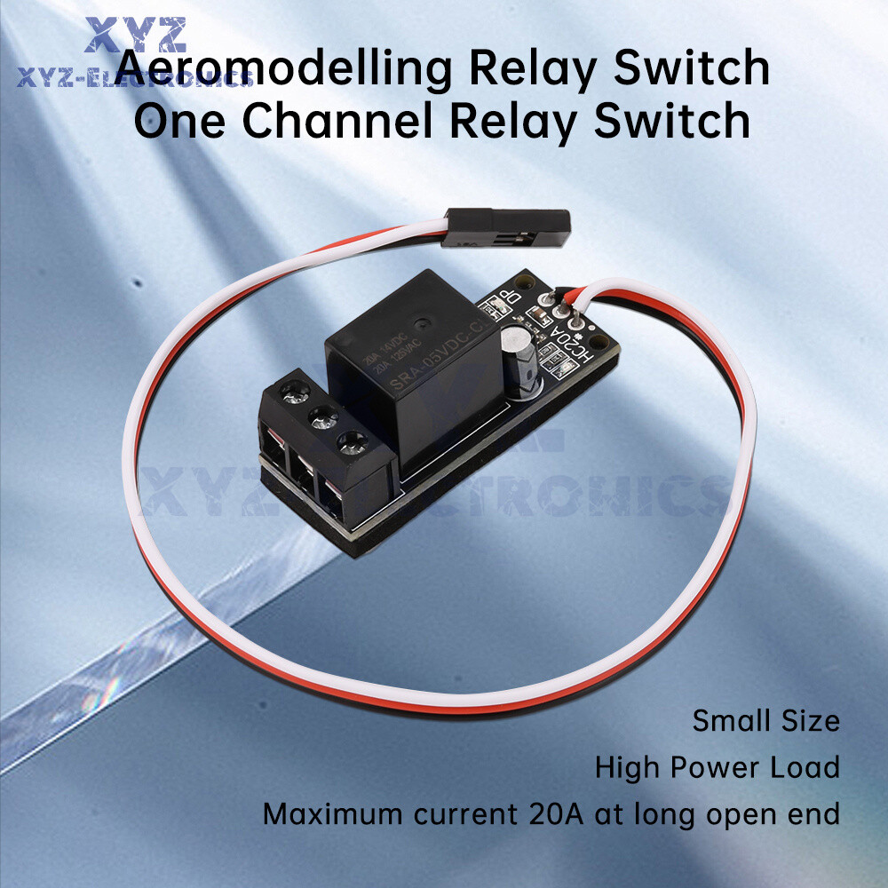 20A RC Model Relay PWM Receiver Control Switch for Water Pump Light FPV Camera