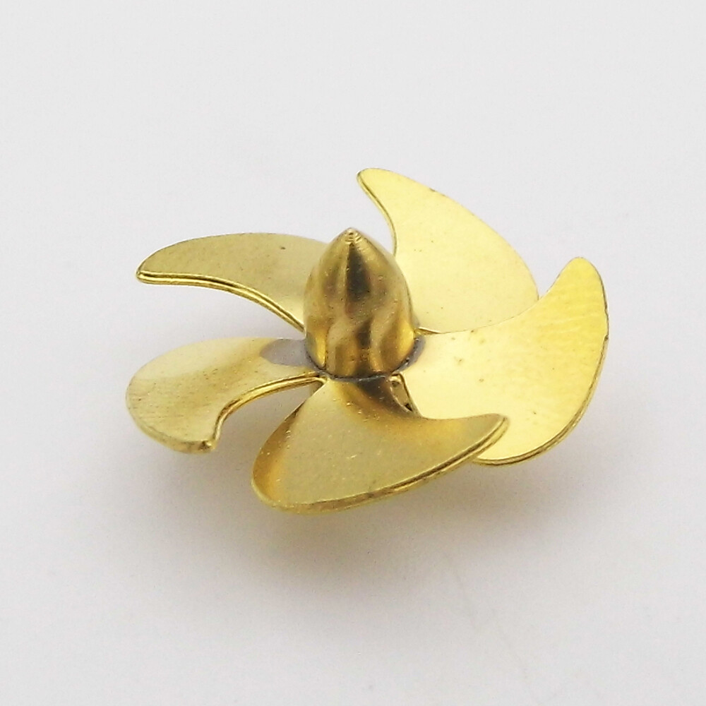 18mm Boat Model Copper Propeller 5-Blades Prop fr 2mm Shaft RC Boat Scale Marine