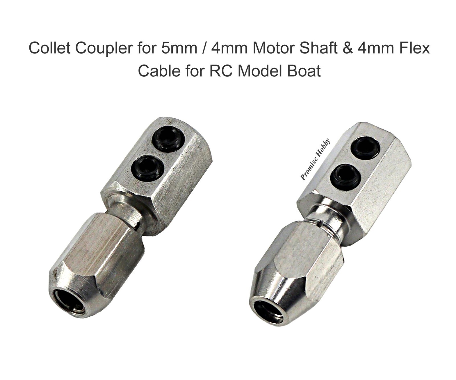 Coupler Collet for 5mm / 4mm Motor Shaft & 4mm Flex Cable RC Model Boat