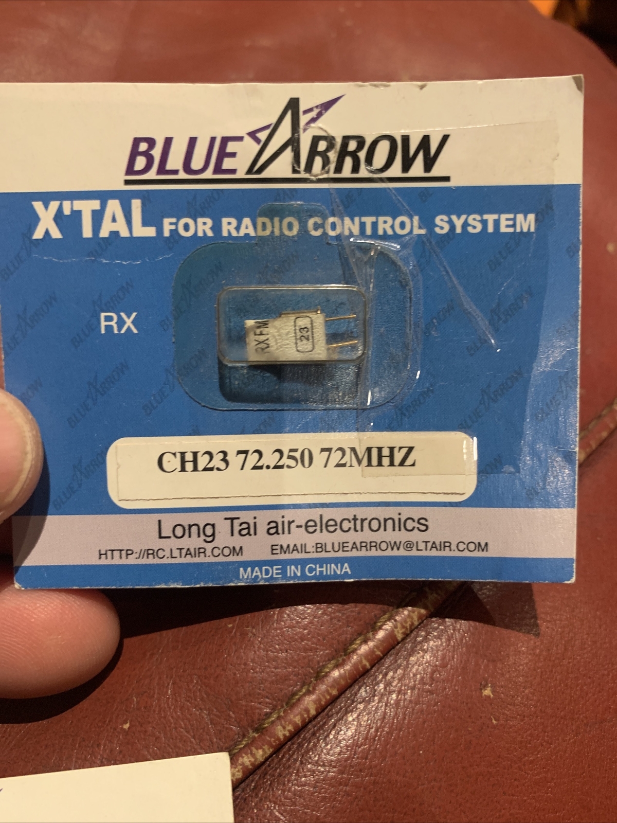 BLUE ARROW Micro FM Receiver Crystal: UM-5 72Mhz CH23 Frequency 72.250