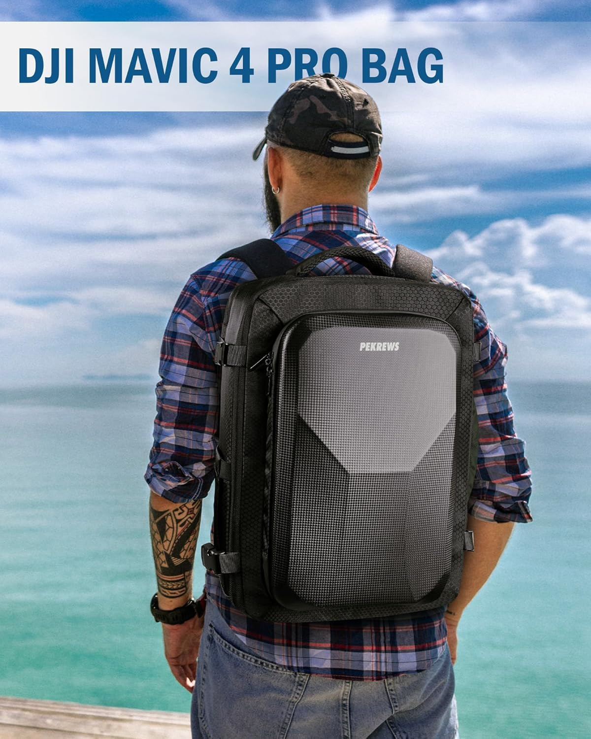 Mavic 4 Pro Case, Expandable Carry on Bag for DJI Mavic 4 Pro, RC Pro 2, RC 2, L