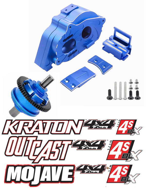 M0.8 CENTER DIFF 57T MOTOR MOUNT SET FOR RC ARRMA 1/10 KRATON OUTCAST 1/8 MOJAVE