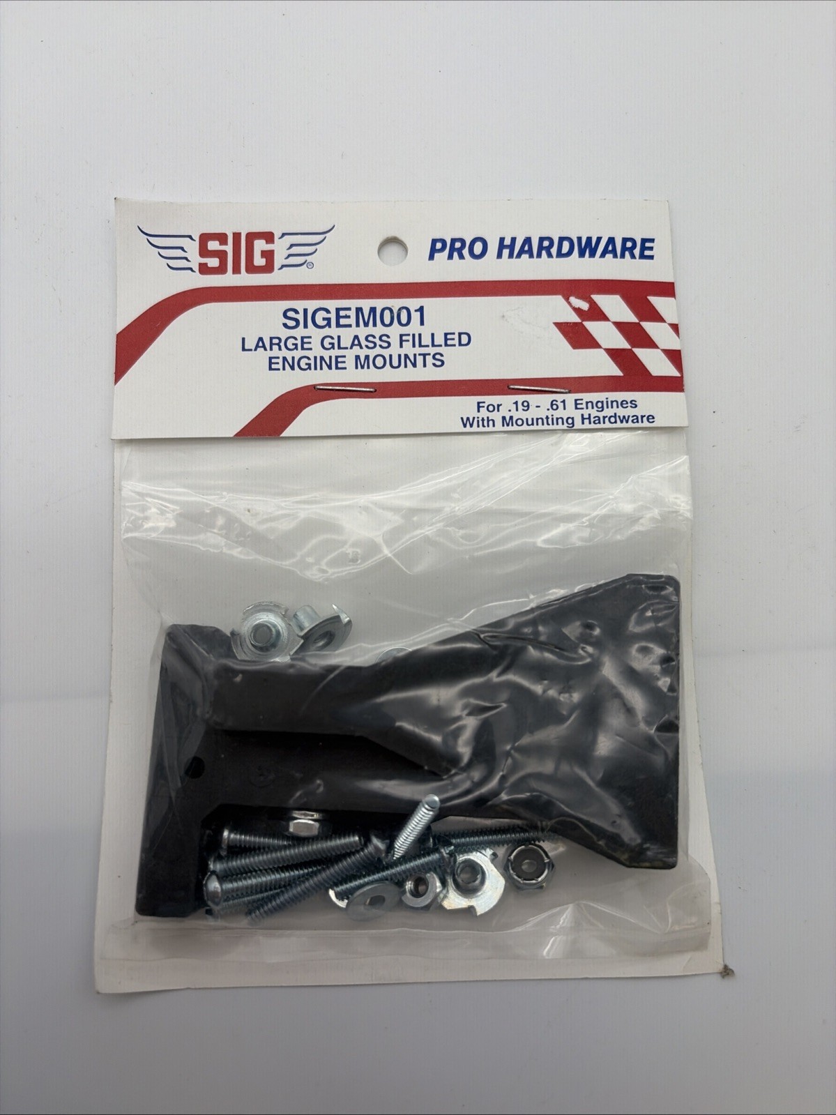 Sig products – SIGEM001 – Large Glass Filled Engine Mount For .19 To .61 B169