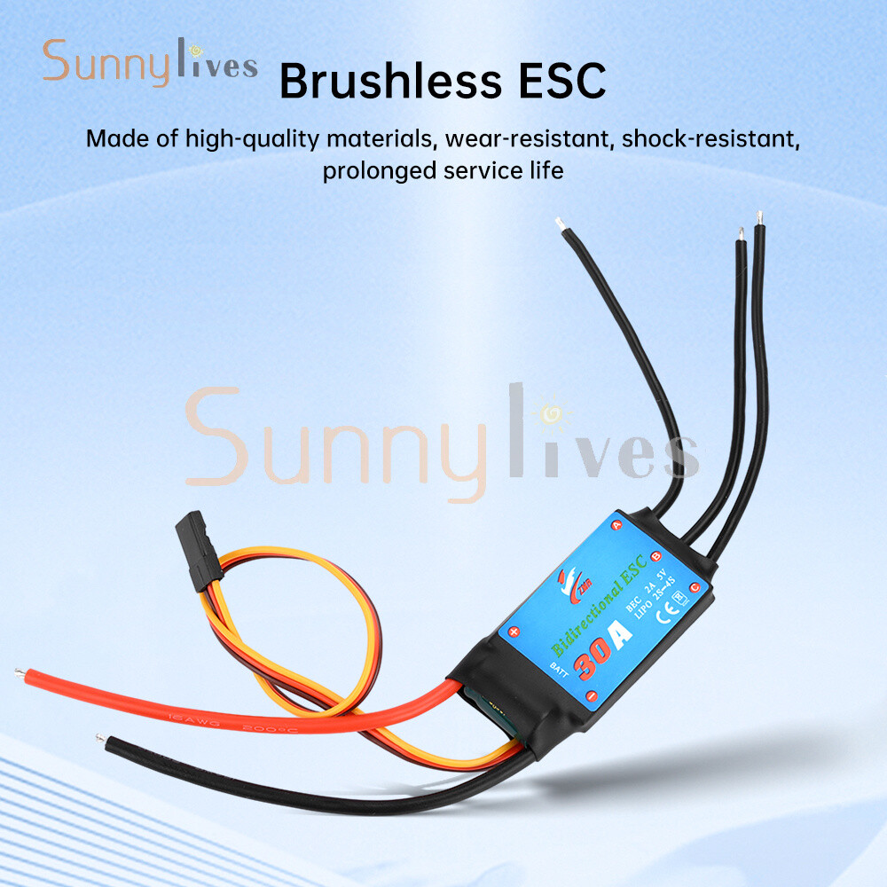 20A/30A/40A/50A Bidirectional Brushless ESC for Remote Control Ship Pneumatic