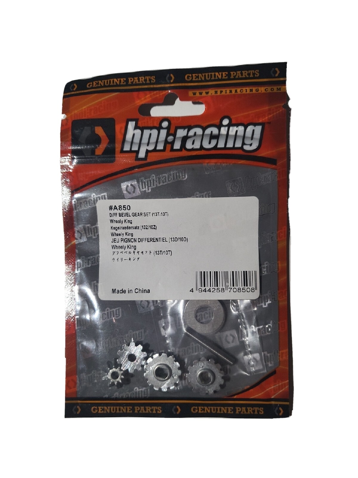 HPI 85258 Center Drive Set 85262 Rod Brace Set A850 Diff Bevel Gear Wheely King