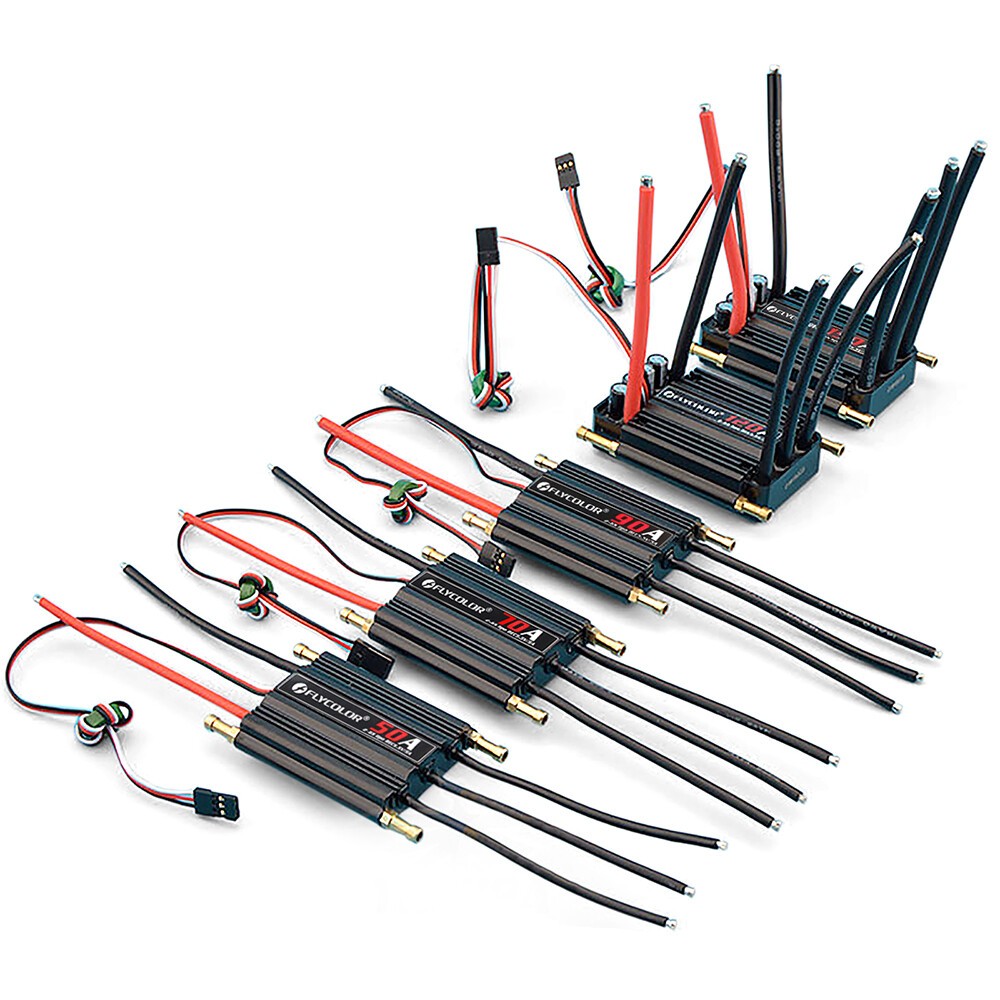 Flycolor 50A-150A Speed Controller Brushless ESC BEC 5.5V/5A for Ship RC Boat