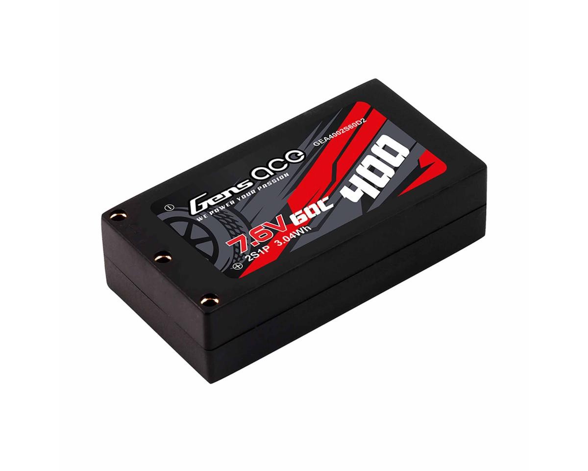 Gens Ace 2S 60C Hardcase Shorty LiHV Battery (7.6V/400mAh) [GEA4002S60D2]