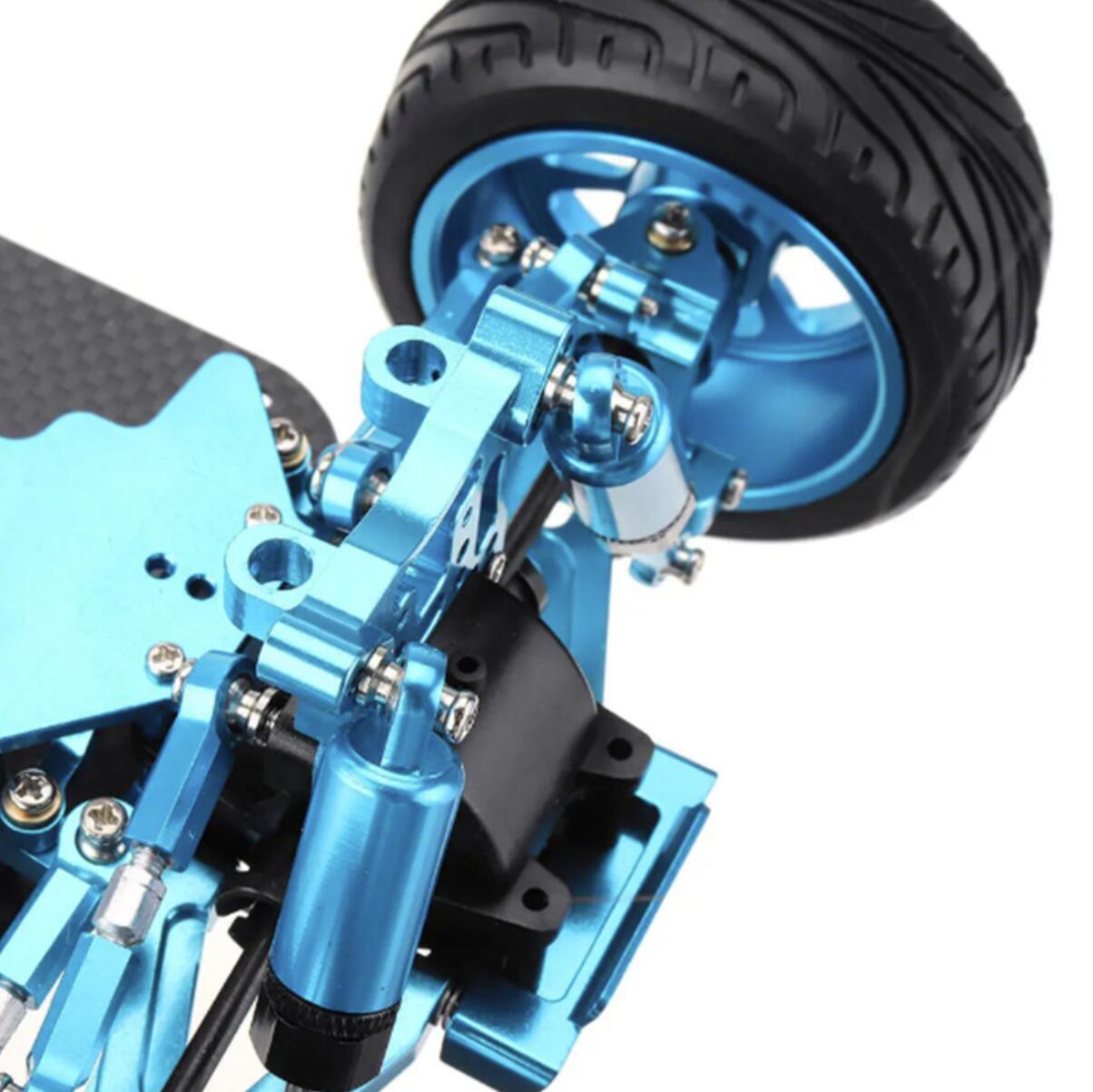 For 1/18 Wltoys 184011 A959 A969 A979 Alloy Frame Carbon Fiber Chassis Assembled