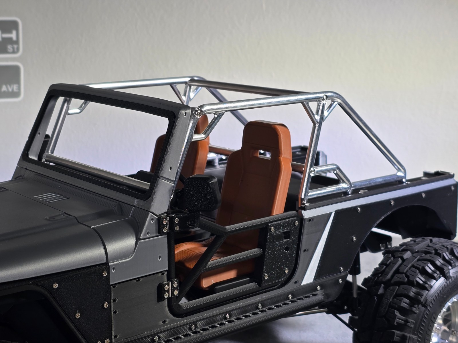 H-TECH RC CNC Aluminum Roll Cage for Project IJ (RCMustDIy)