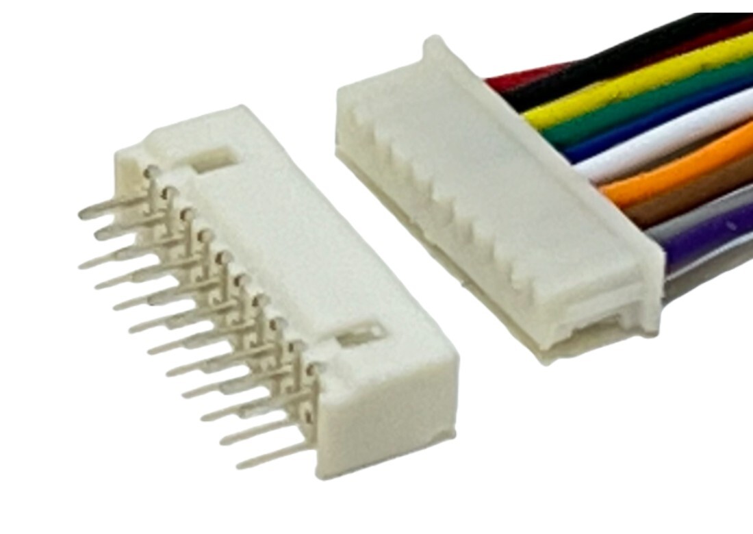 10Pin 1.25mm mini connector housing 15cm wire fr RC Toy Receiver PCB Board 15set