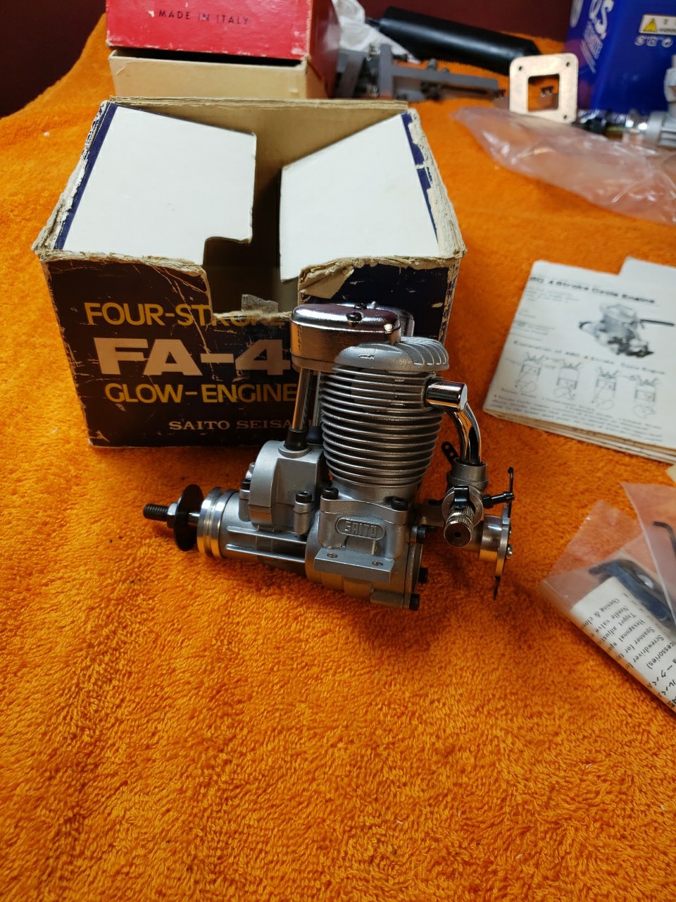 Saito Engine – Saito FA-45 MK2 RC four stroke Motor – FA 45 MK II – New