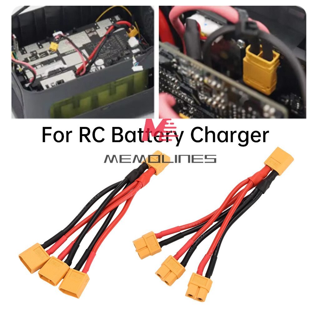 XT60 Connector Extension Lead Wire Male-Female 10cm 14AWG Silicone Wire for RC