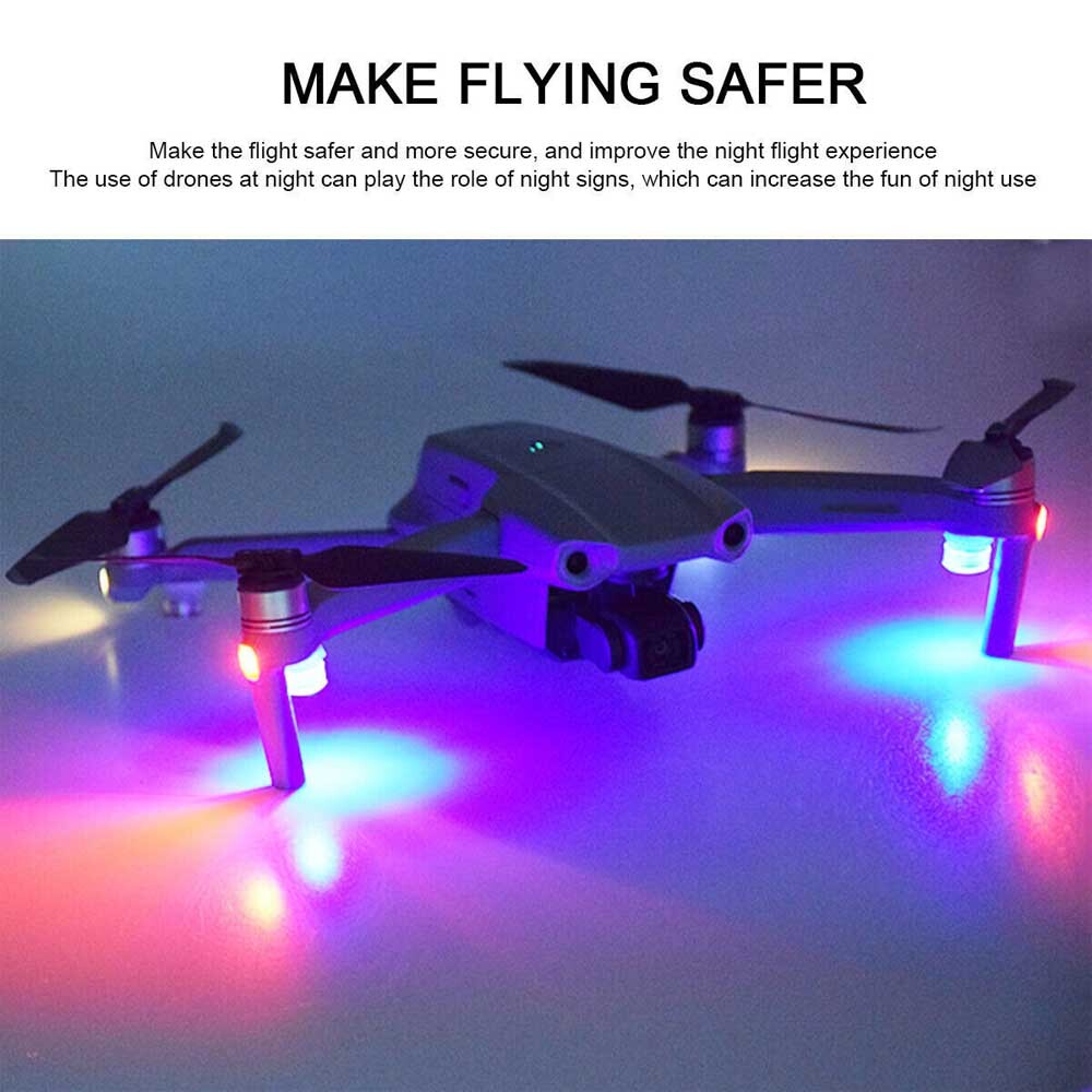 8 set Drone Strobe Light Emergency Lightweight Flash Signal Lamp for DJI Mini 2