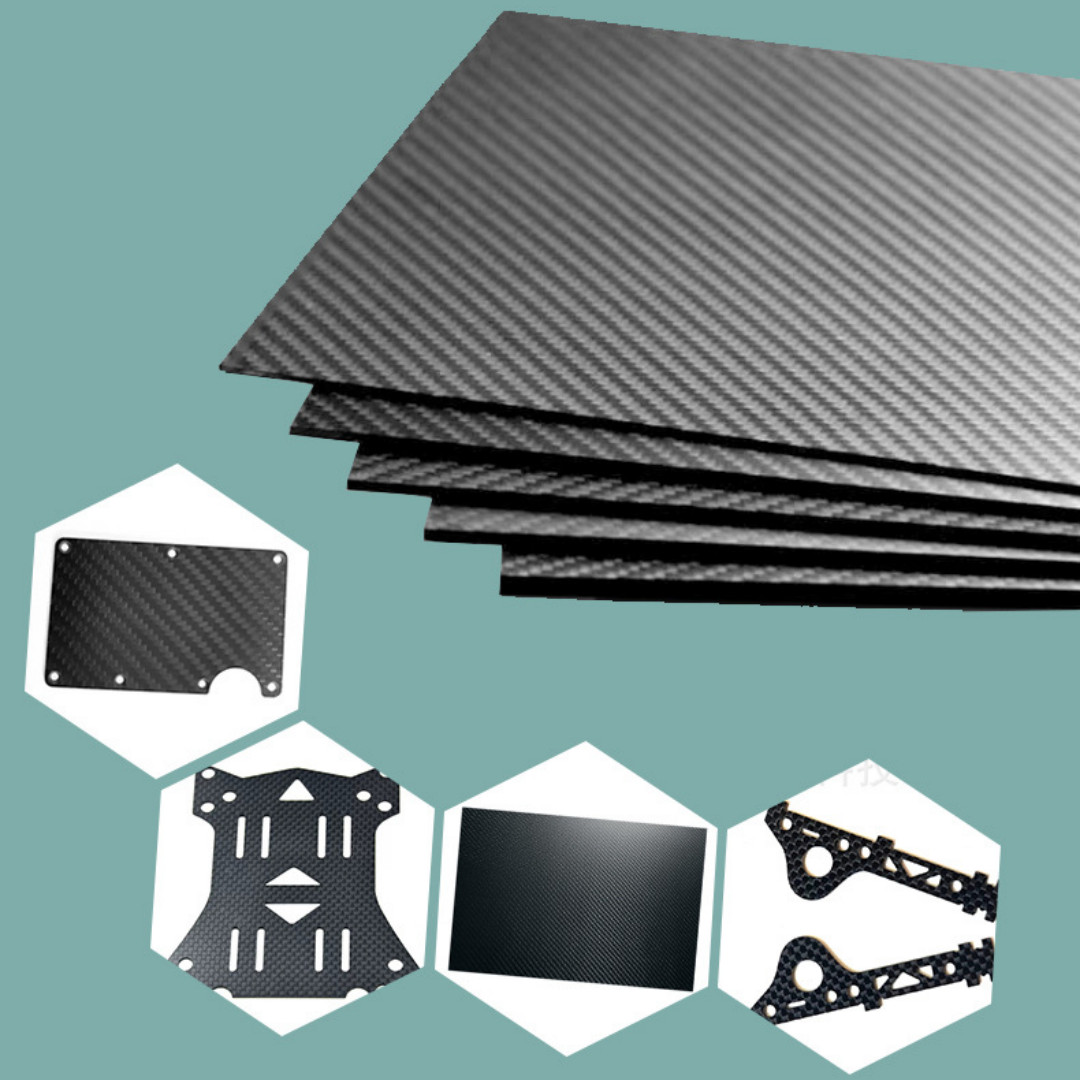0.5 1 2 3 3.5 4 5 6mm Thick 300x400mm 100% 3K Carbon Fiber Plates For Auto-Parts
