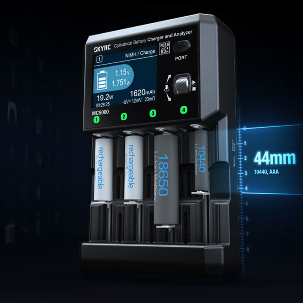 SKYRC MC5000 Battery Charger 65W For Li-ion HV LiFe NiMH NiCd RAM LTO Na-ion