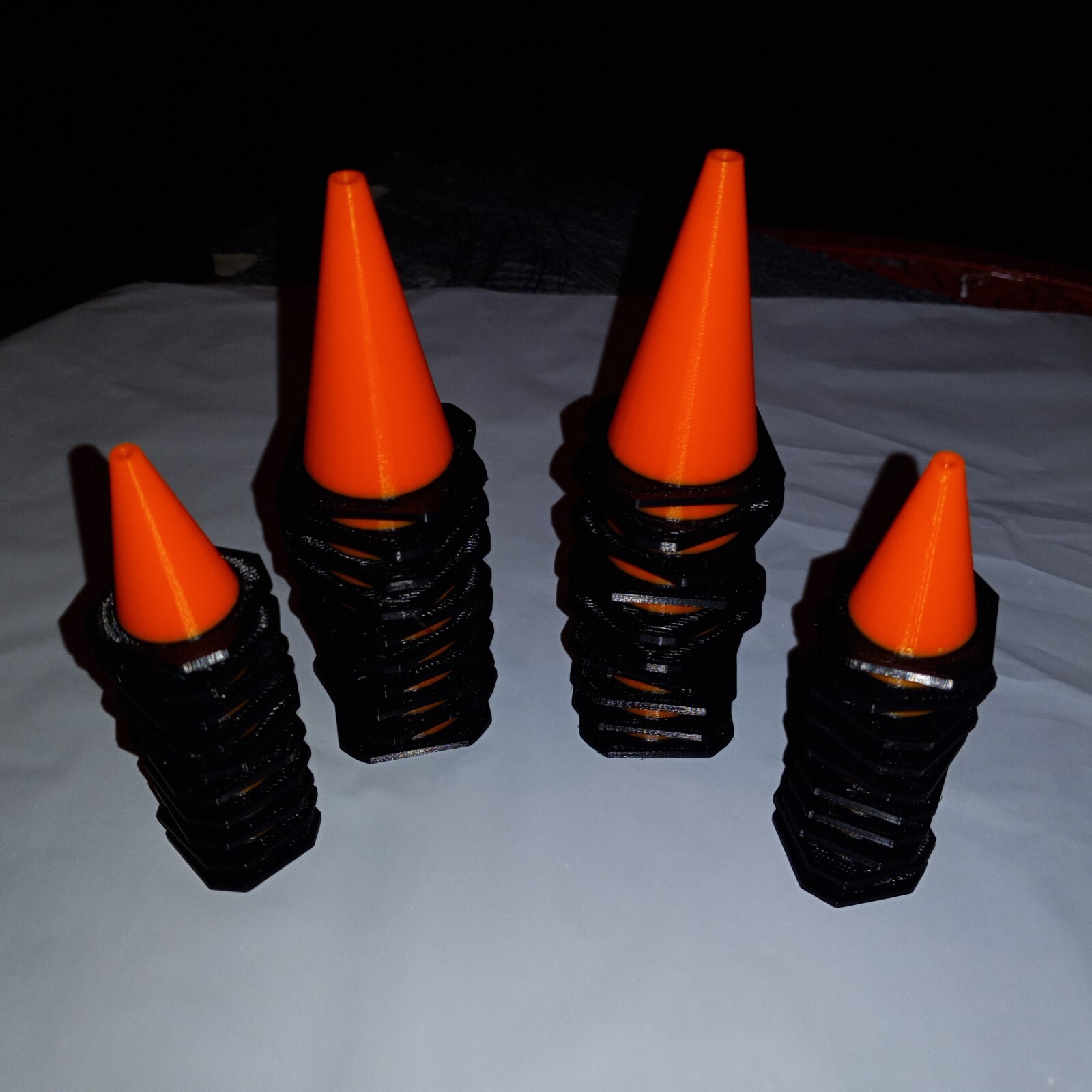 1/10 Scale Orange RC Traffic Cones Set of 40. 20 big, 20 small, Crawler, Course