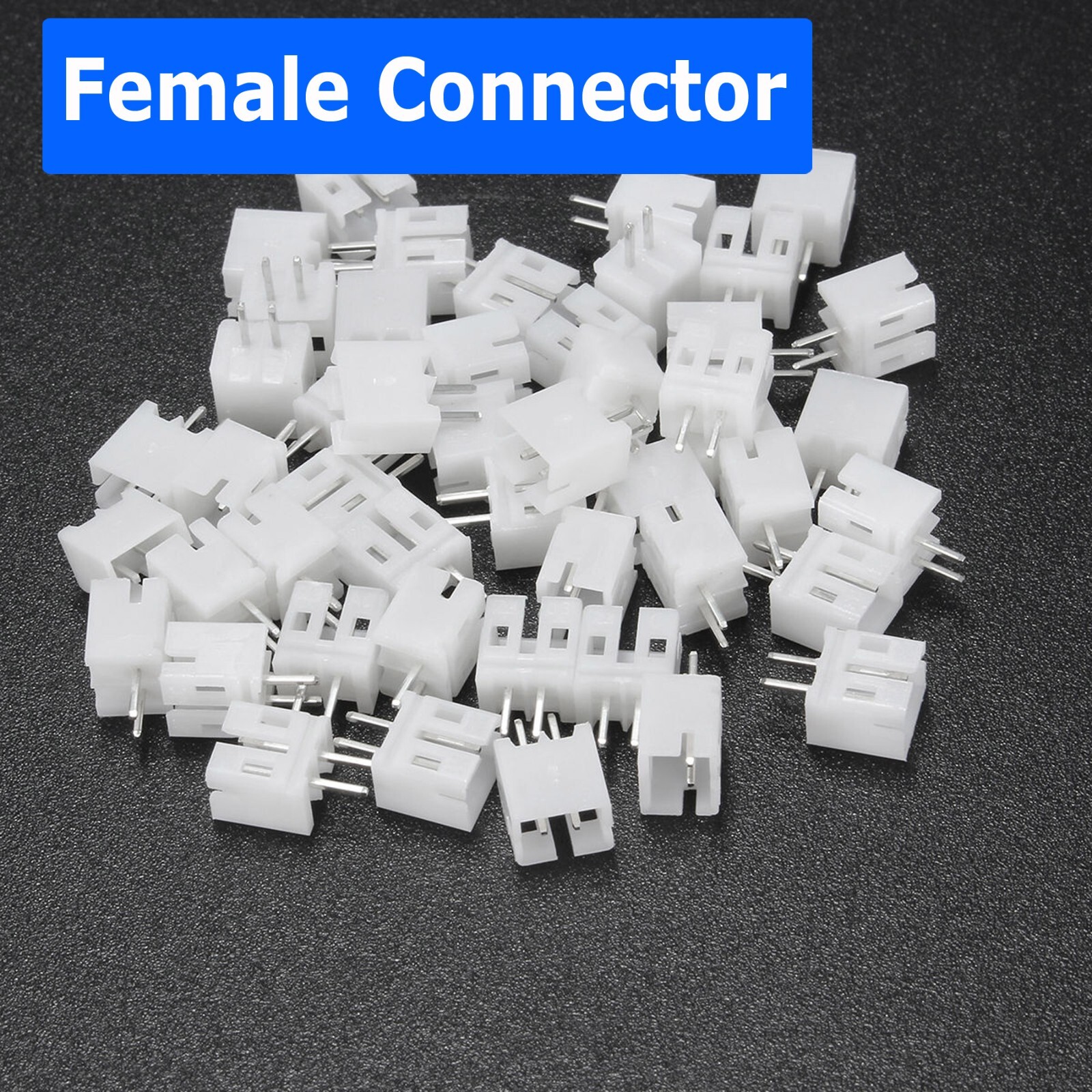 50 SETS Mini Micro JST 2.0 PH 2-Pin Connector plug with Wires Cables 120MM