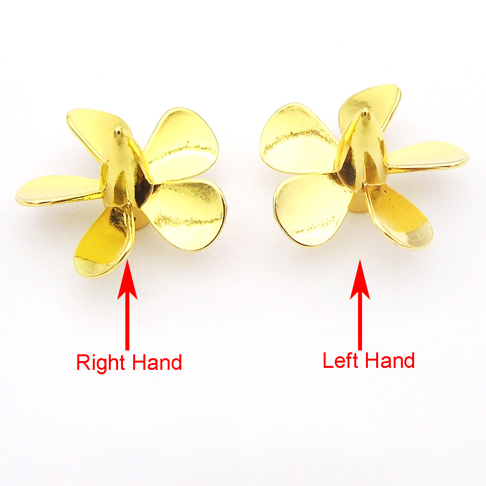 5-Blades RC Boat Metal Propeller 3mm M3 25mm Prop for 1/200 RC Scale Marine Tug