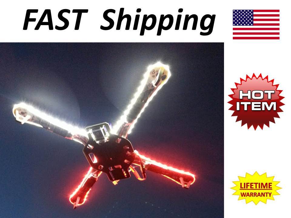 Drone / Multicopter – LED light kit – all colors GREEN red BLUE hid white ORANGE