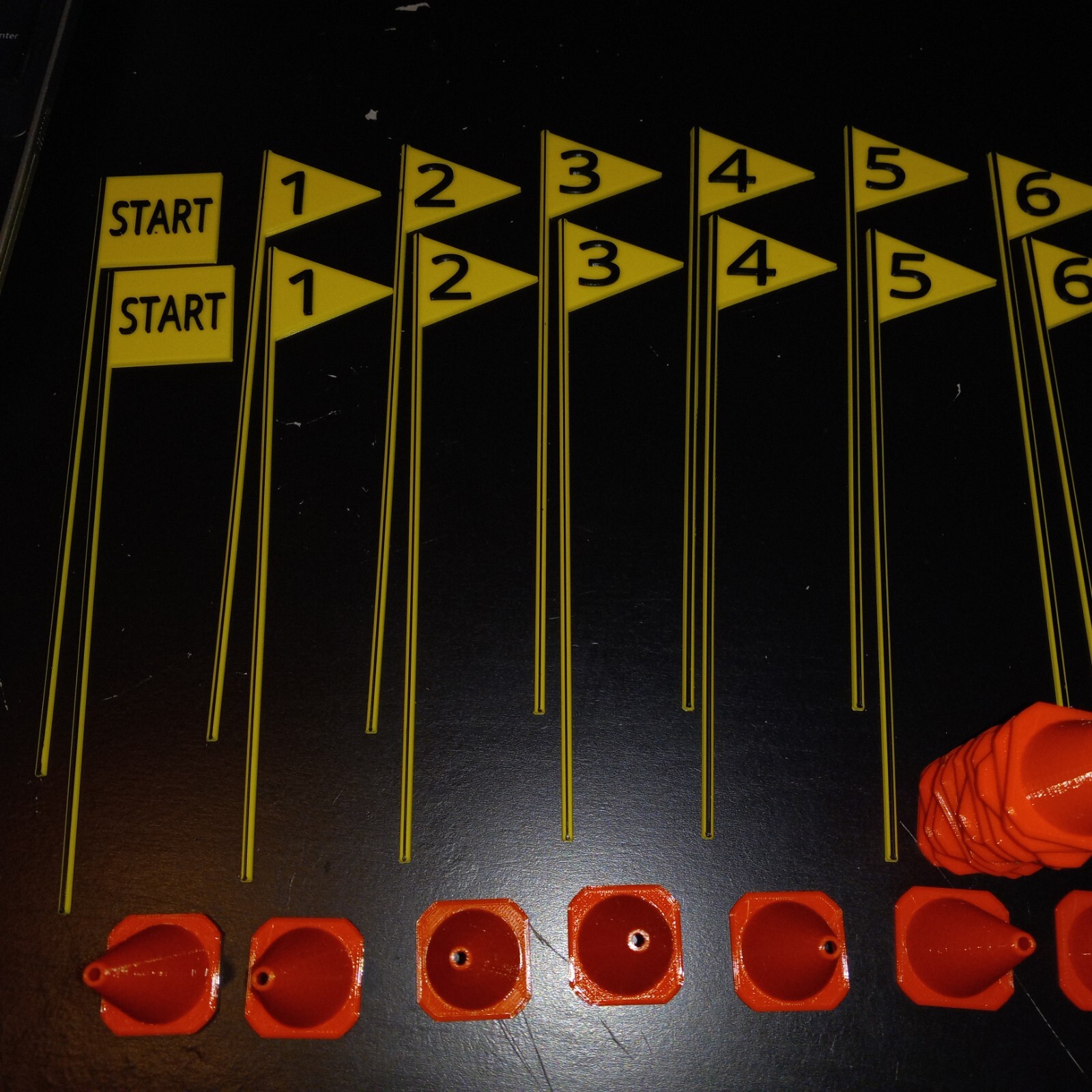 RC Traffic Cones & Road Course Scale Course Gates set. 25 cones, 24 gates 49-pcs