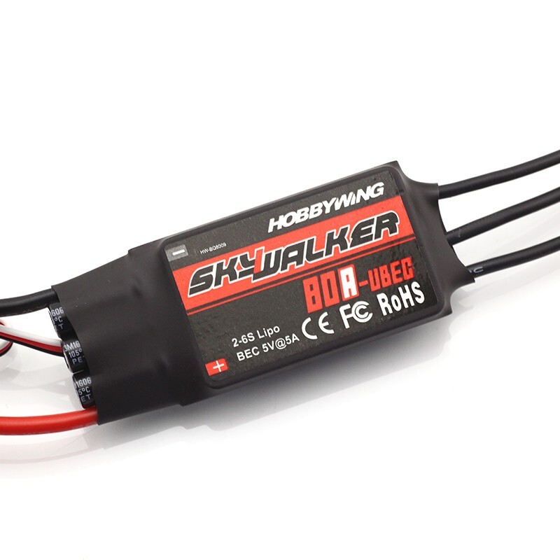 Hobbywing Skywalker 20A 30A 40A 50A 60A ，80A ESC 2-6s BEC Speed Controller