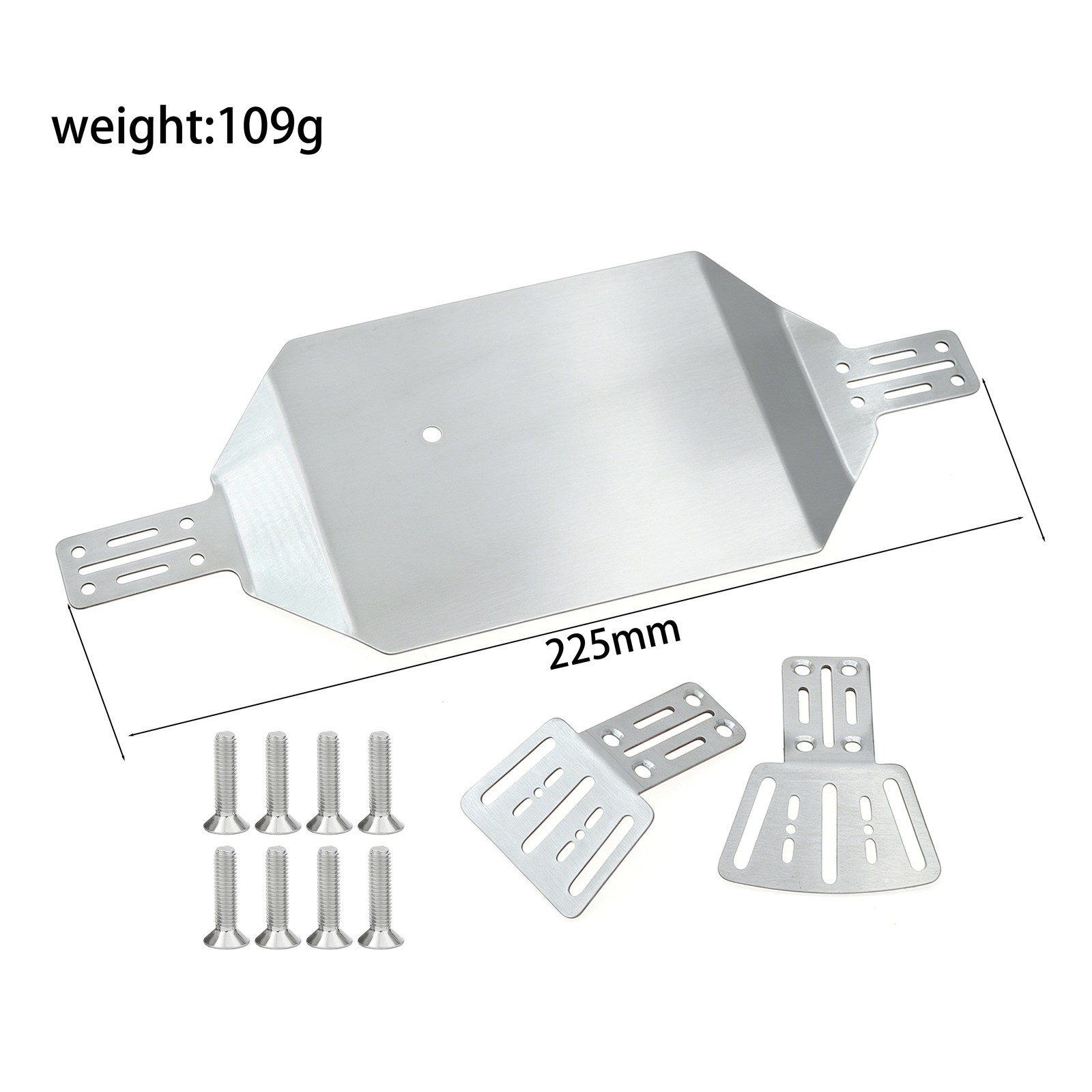 Stainless Steel Chassis Guard Kit for GRM161/16 Monster Truck RC Upgraded Parts