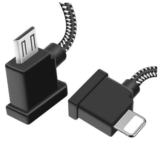 1FT USB Micro to iOS DJI Remote Controller Cable for 1FT(12in) Micro to IOS