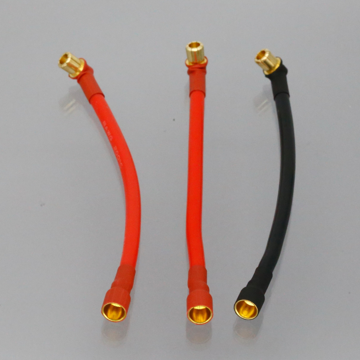 Heavy Duty​ 90-degree 8mm Bullet Male to Female 8-Gauge AWG 4~12″ Extension wire