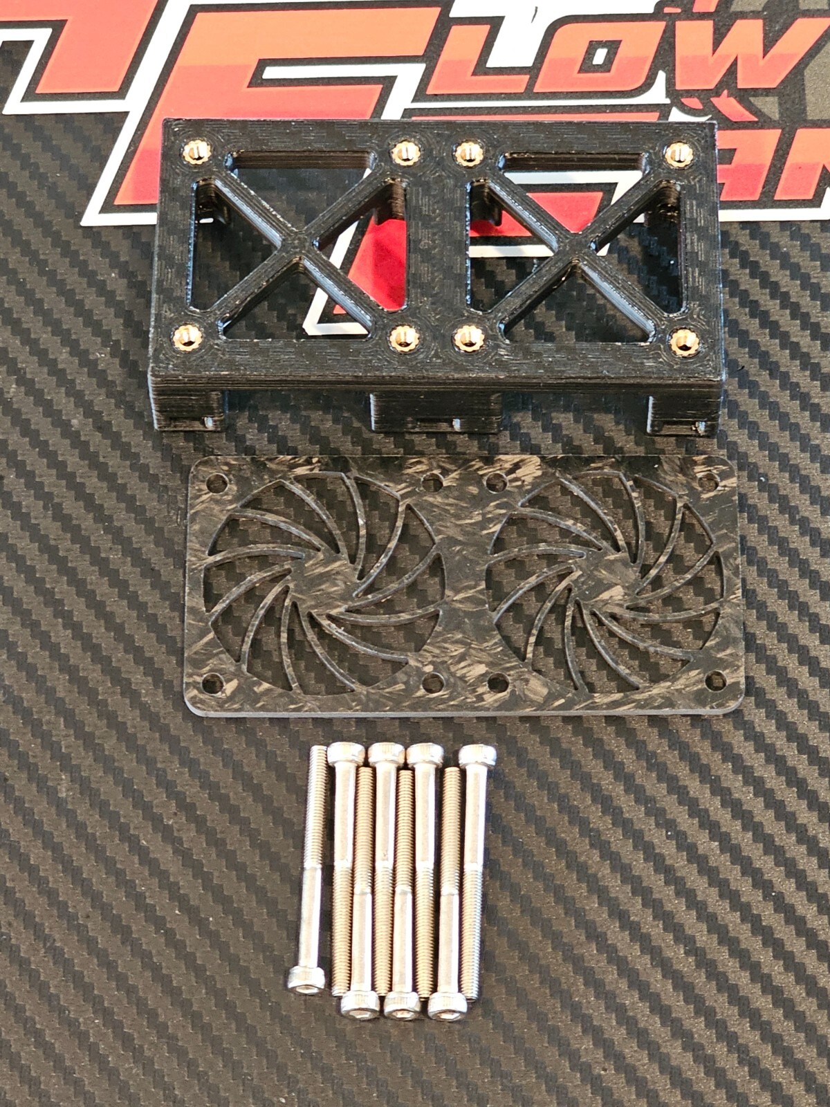 DUAL COOLING 40MM Fan Mount ARRMA 6s Kraton Infraction Felony Notorious
