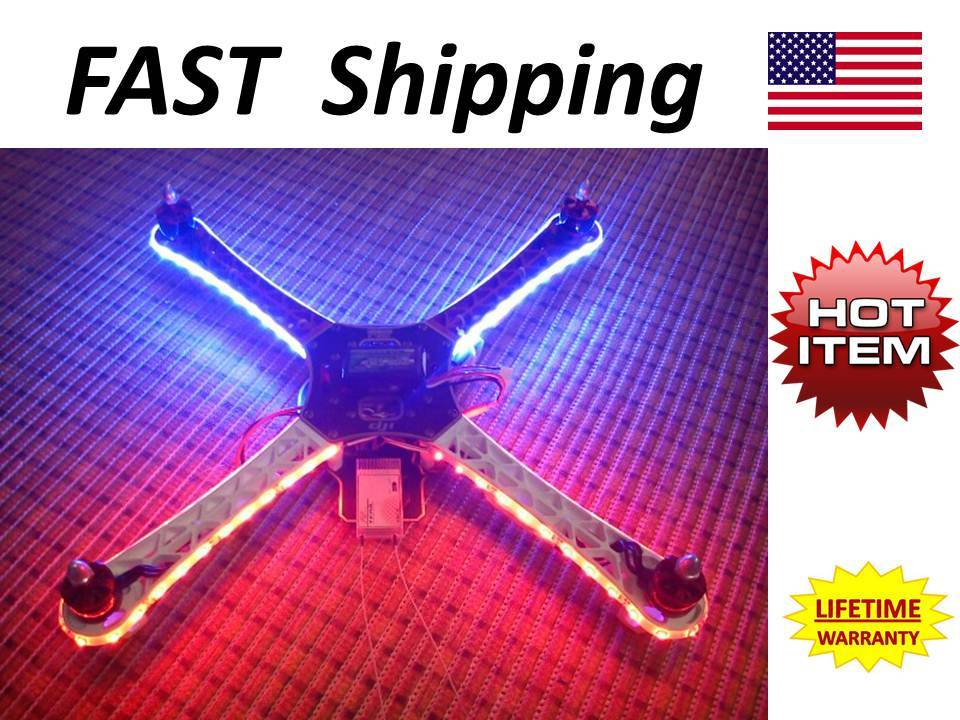 Drone / Multicopter – LED light kit – all colors GREEN red BLUE hid white ORANGE