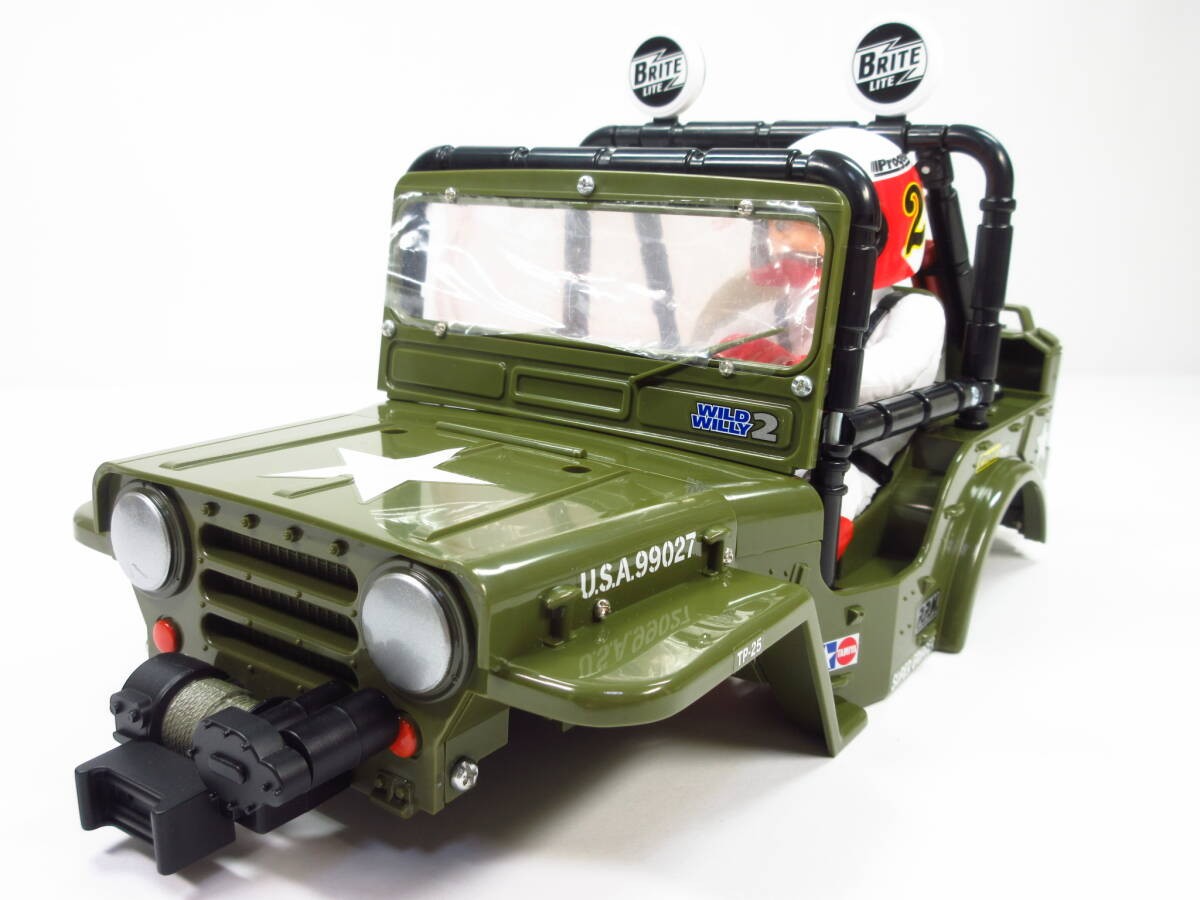 Tamiya Wild Willy 2 XB Painted Body Driver Figure WR-02 1/10 RC New Japan