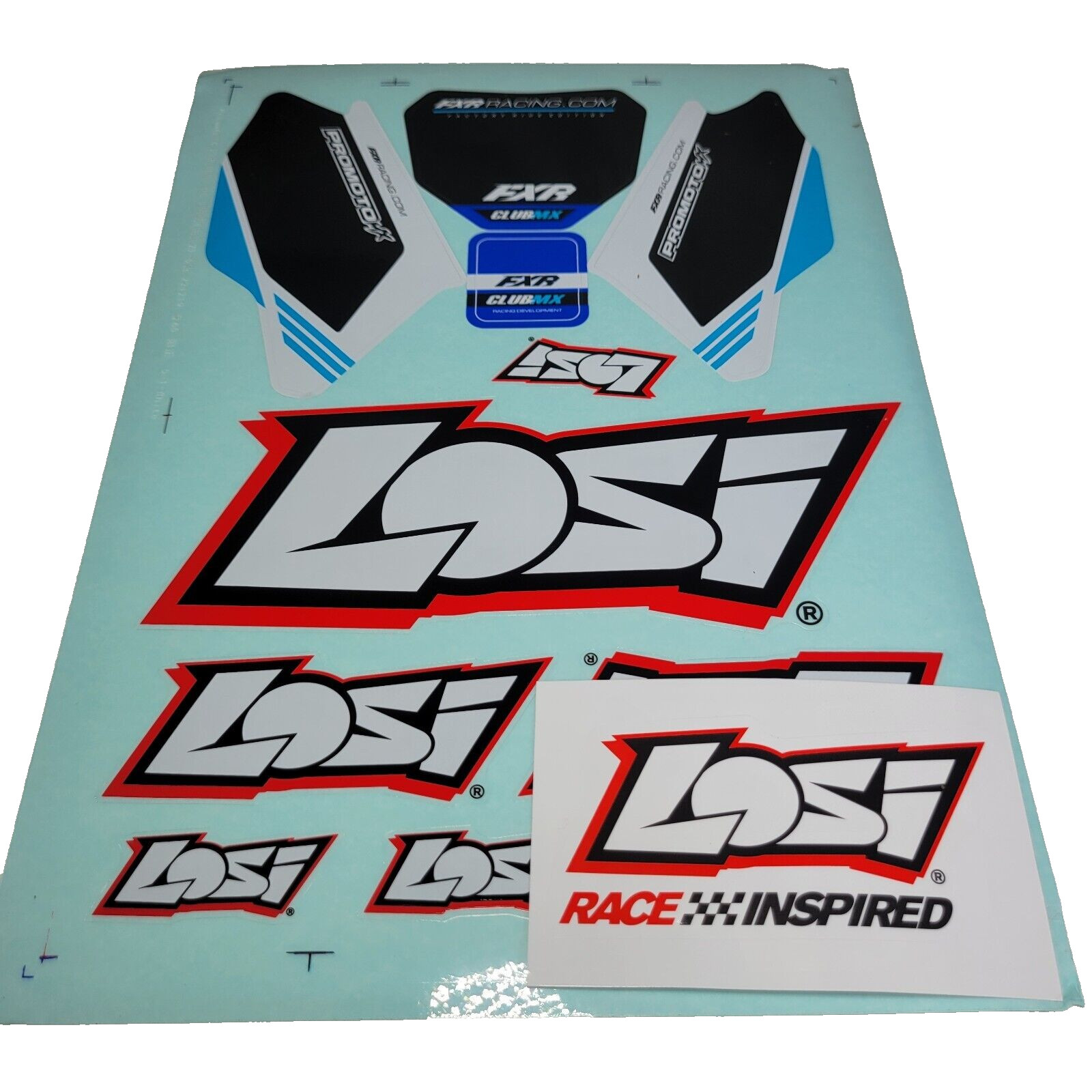 Losi Promoto Body Plastics Blue Club MX Factory Wrapped Fairings LOS260001