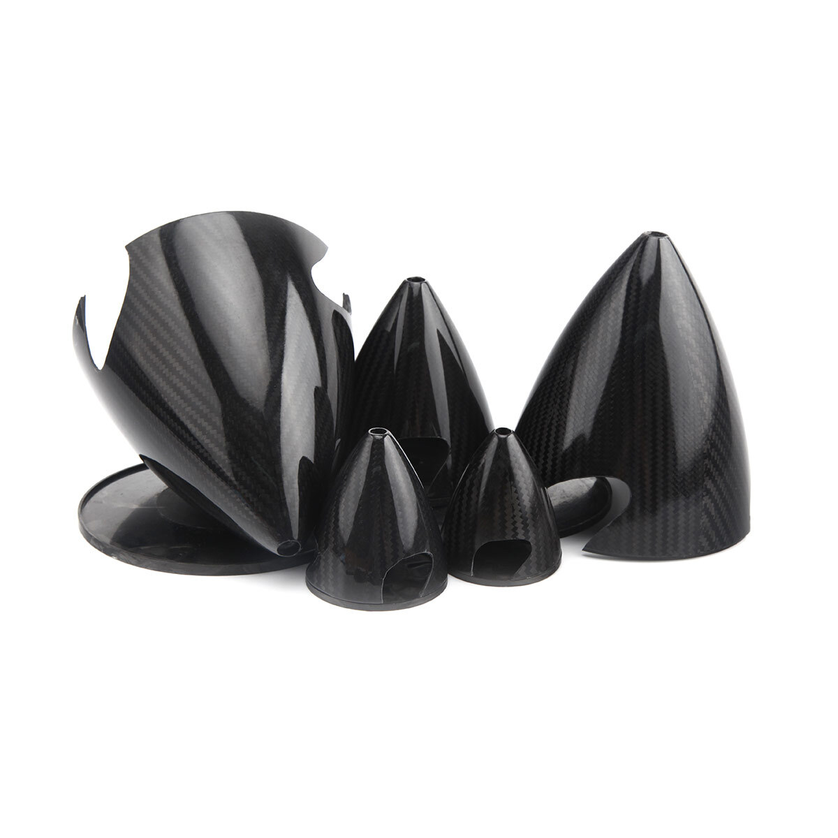 3.25″/83mm Carbon Fiber Cone Prop Spinner with 3 blade For Gas RC plane SB#