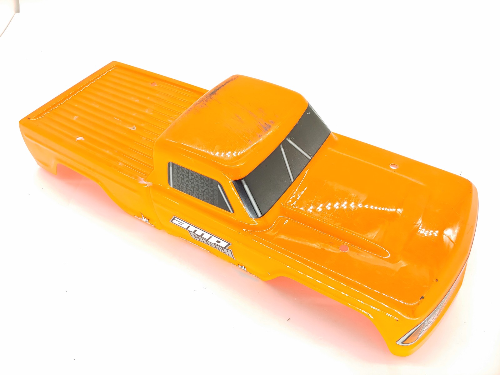 Rare ECX Amp Brush 1/10XL Monster Truck Orange Body Shell Factory Painted used