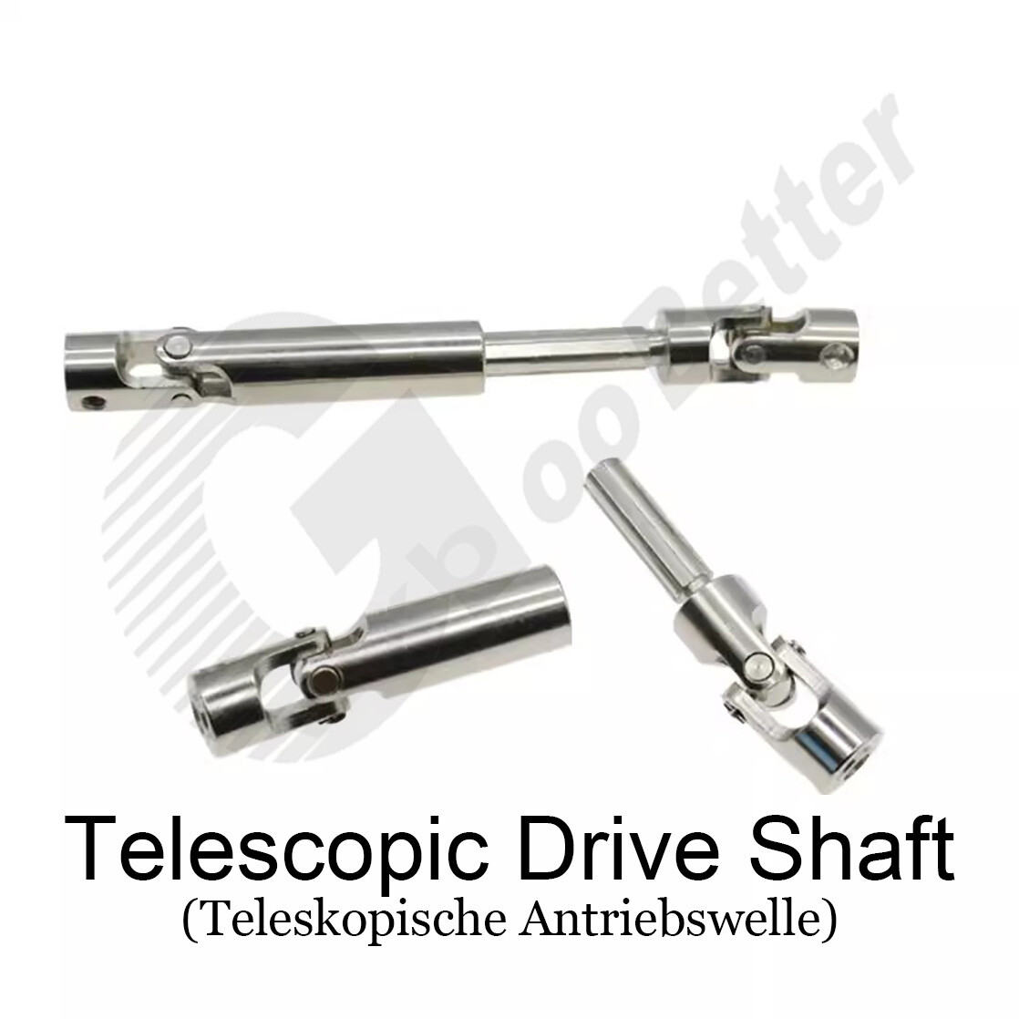 Universal Transmission Shaft Joint Telescopic Drive Shaft Coupling Coupler 2~5mm