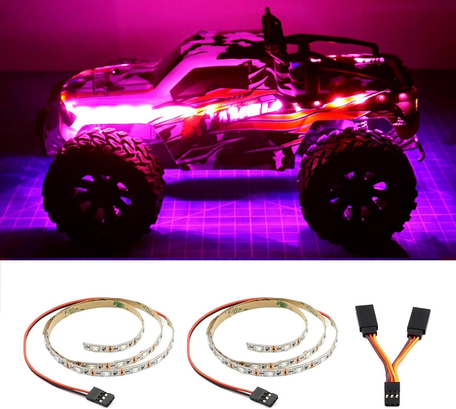 LED Light Strip for RC Fixed Wing Airplane Flying Wing Plane AR Wing Drone Model