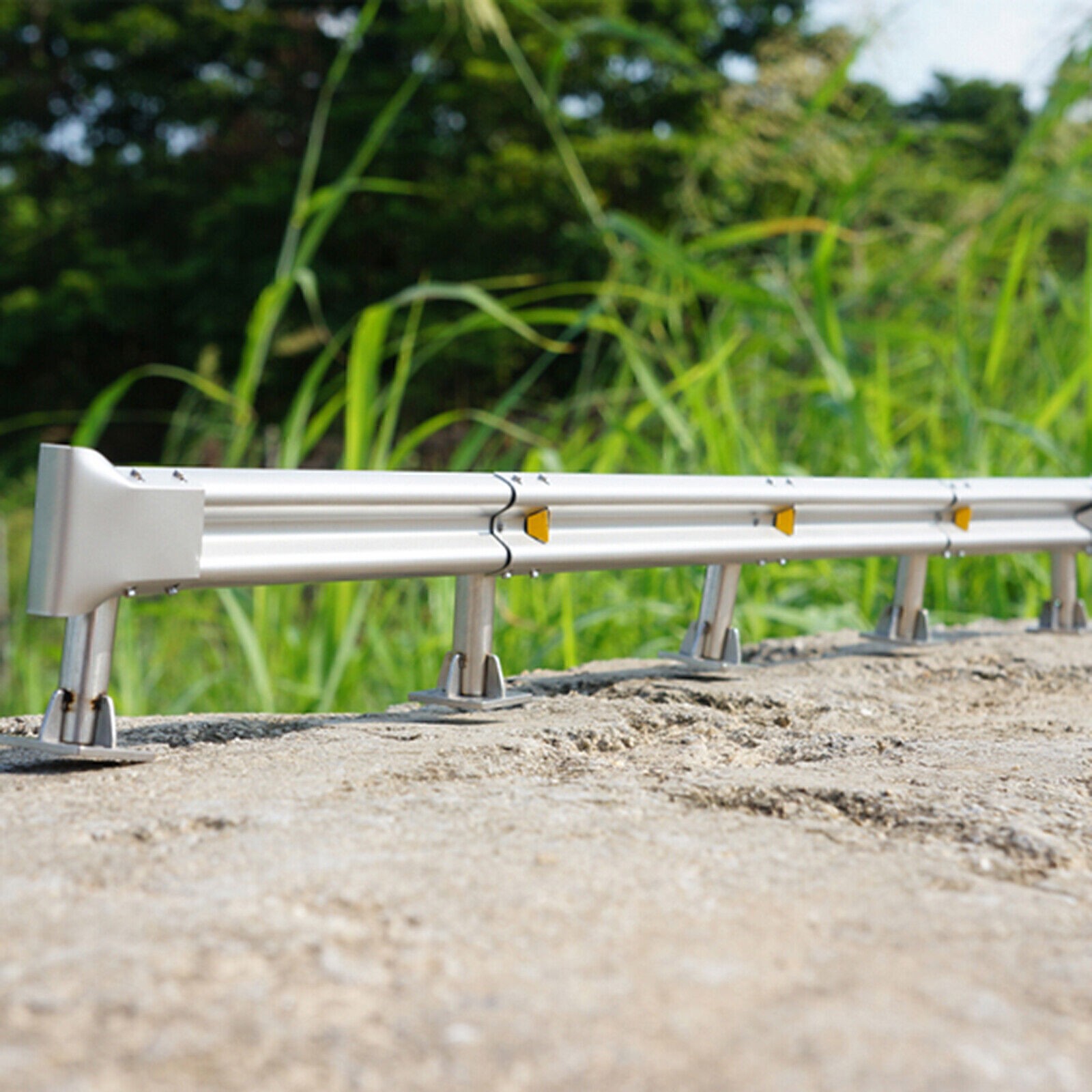 Metal Highway Guardrail for 1/14 Tamiya Tractor Truck 1/10 RC Climbing Car Parts