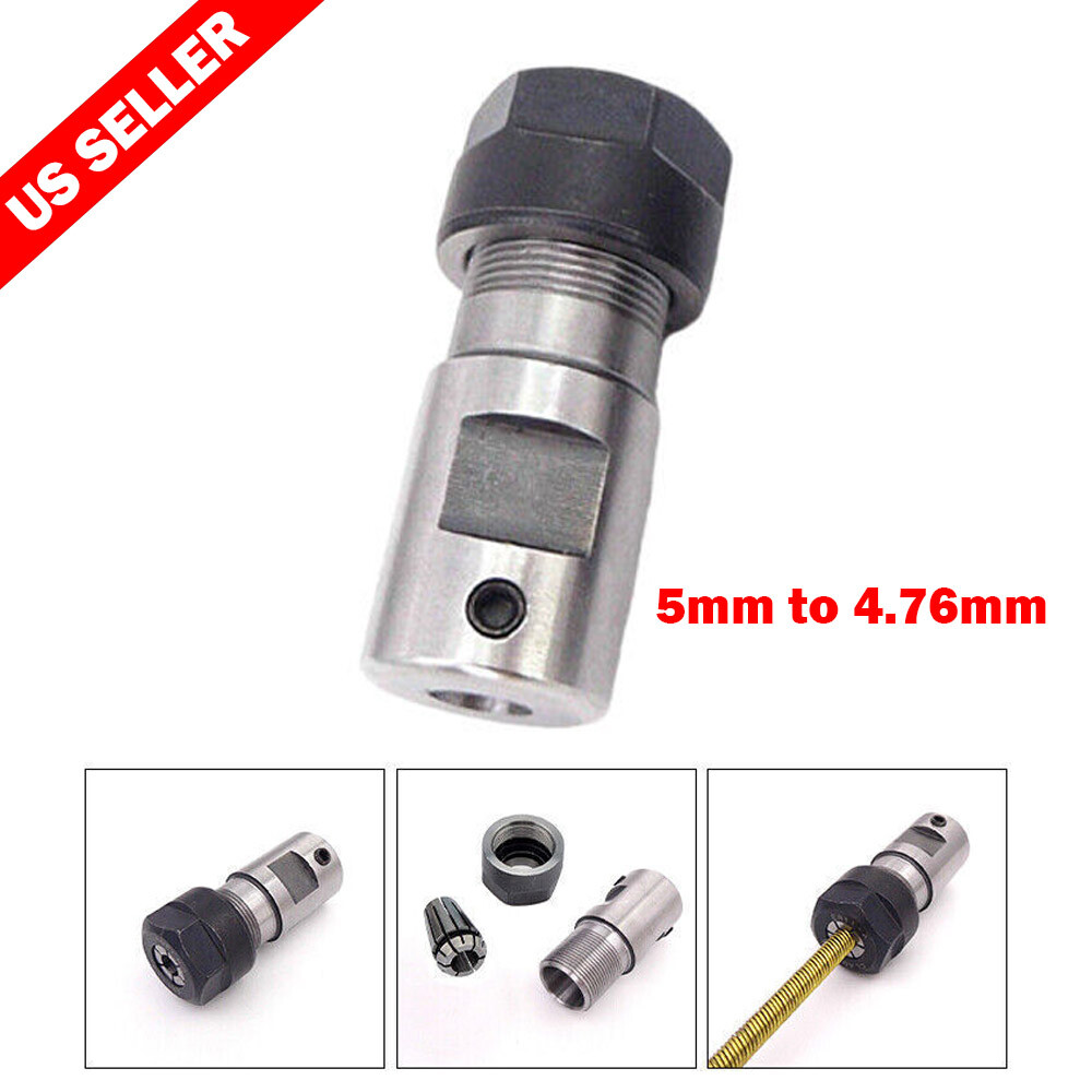 4.76mm Flexible Shaft Coupling 5mm to 4.76mm 3/16″ Collet Joint for RC Boat USA