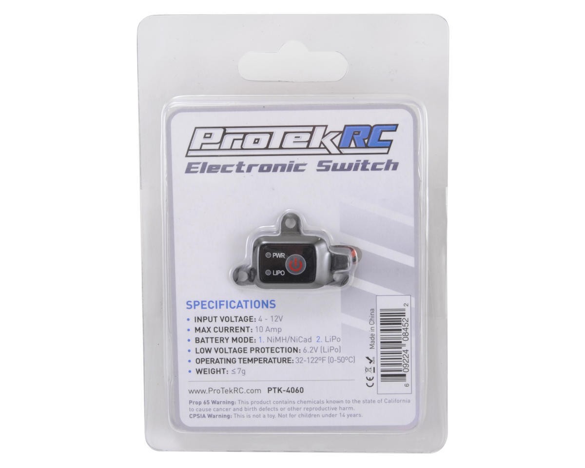 ProTek RC Electronic Switch Voltage Cutoff Digitally MCU Controlled Unit PTK4060